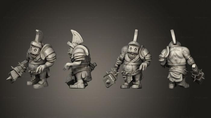 Military figurines (Ogre Gladiator Angry Large, STKW_10452) 3D models for cnc