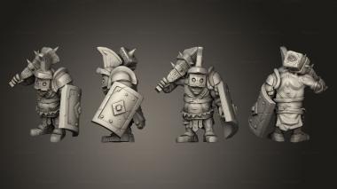 Military figurines Ogre Gladiator Large 3d model
