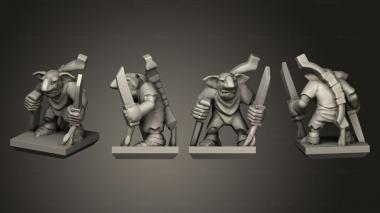 Military figurines Ogre Gnoblar 04 3d model