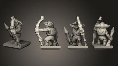Military figurines Ogre Gnoblar 05 3d model