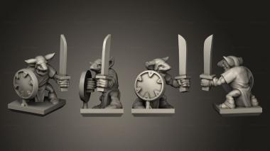 Military figurines Ogre Gnoblar 07 3d model