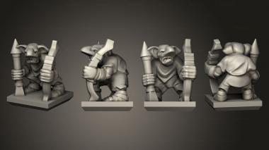 Military figurines Ogre Gnoblar 09 3d model