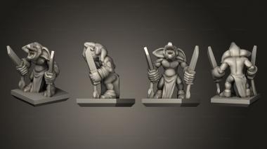 Military figurines Ogre Gnoblar 10 3d model