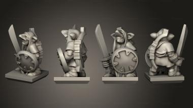 Military figurines Ogre Gnoblar 11 3d model