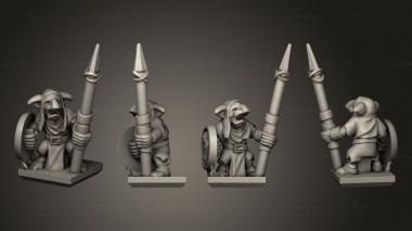 Military figurines Ogre Gnoblar 12 3d model