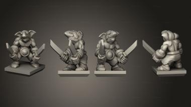 Military figurines Ogre Gnoblar 17 3d model