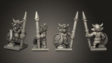 Military figurines Ogre Gnoblar 20 3d model