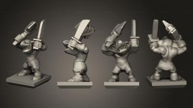 Military figurines Ogre Gnoblar 25 3d model