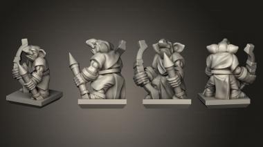 Military figurines Ogre Gnoblar 30 3d model
