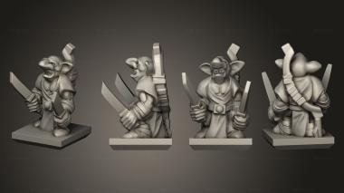 Military figurines Ogre Gnoblar 32 3d model