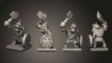 Military figurines Ogre Gnoblar 35 3d model
