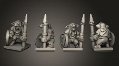 Military figurines Ogre Gnoblar 37 3d model