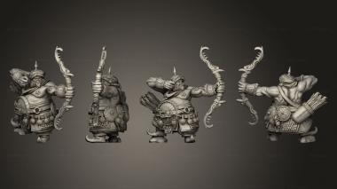 Military figurines Ogre Hunter 3d model