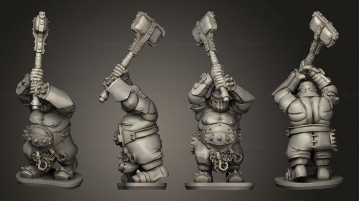 Military figurines (Ogre Irongut 08, STKW_10510) 3D models for cnc