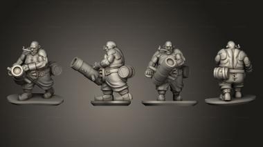 Military figurines Ogre Leadbelcher 9 3d model