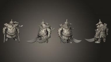 Military figurines Ogre Leader 3d model