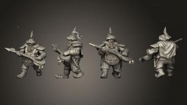 Military figurines Ogre musician 3d model