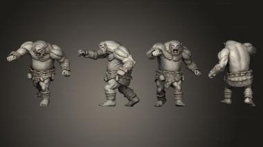 Military figurines Ogre Punching Large 3d model