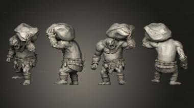 Military figurines Ogre Rock Large 3d model