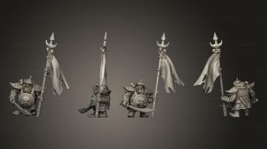 Military figurines Ogre standard bearer 3d model