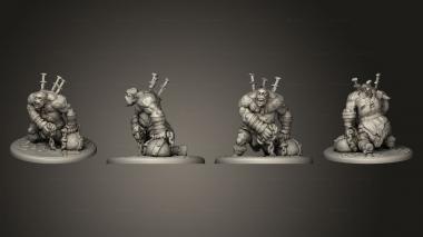 Military figurines Ogre Zombie Wrecking Ball Large 3d model