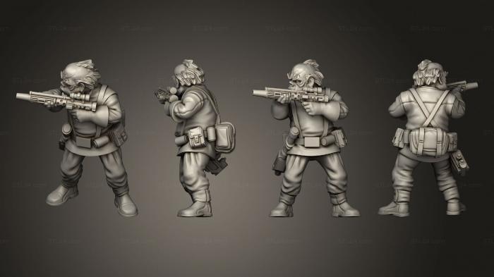 Military figurines (Oinker mechanics 02, STKW_10562) 3D models for cnc