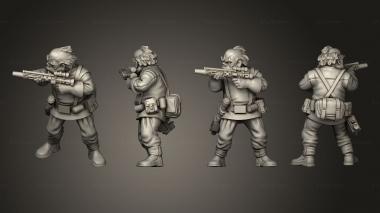 Military figurines Oinker mechanics 02 3d model