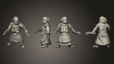Military figurines Oinker mechanics 04 3d model