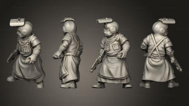 Military figurines Oinker mechanics 05 3d model