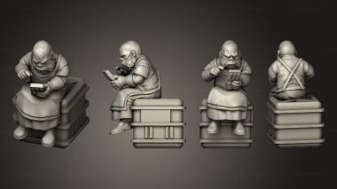 Military figurines Oinker mechanics 07 3d model