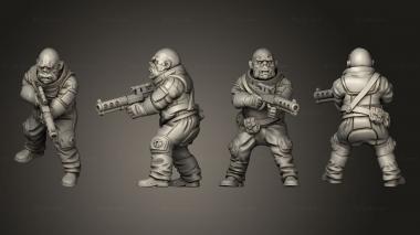 Military figurines Oinker mechanics 09 3d model