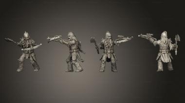 Military figurines Old chieftain 3d model