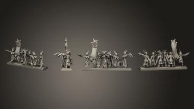 Military figurines OLD Infantry EC Command Strip Presupp 3d model