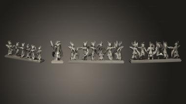 Military figurines OLD Infantry EC Strip 02 3d model