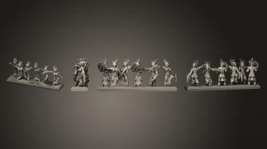 Military figurines OLD Infantry EC Strip 05 3d model