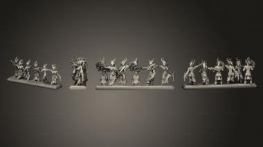 Military figurines OLD Infantry EC Strip 06 3d model