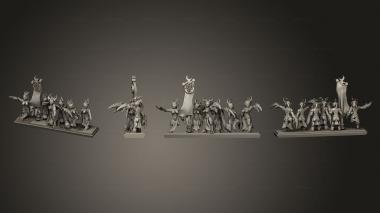 Military figurines OLD Infantry EC Strip 07 3d model
