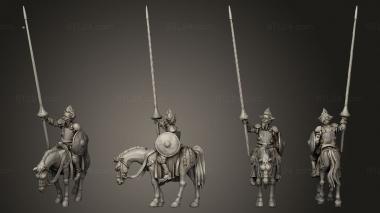 Military figurines Old Knight 3d model