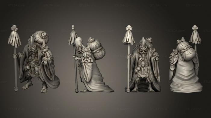 Military figurines (old warlock 01, STKW_10590) 3D models for cnc