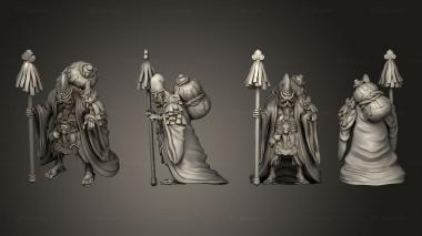 Military figurines old warlock 01 3d model