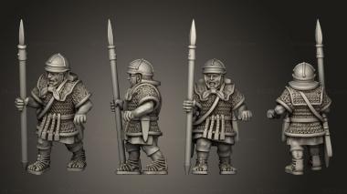 Military figurines ONAGER CREW A 3d model