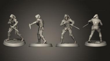 Military figurines One Eyed Rogue No Supports 3d model