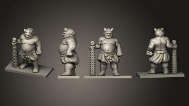 Military figurines Oni 001 3d model