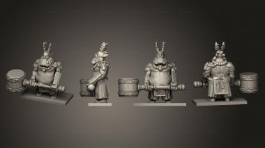 Military figurines Oni 002 3d model
