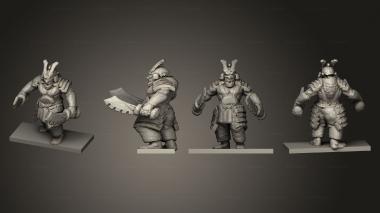 Military figurines Oni 003 3d model