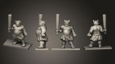 Military figurines Oni 006 3d model
