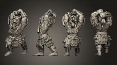 Military figurines Oni Miniature Set 2 3d model