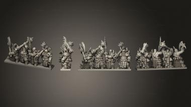 Military figurines onmioji warriors of disease w 1 3d model
