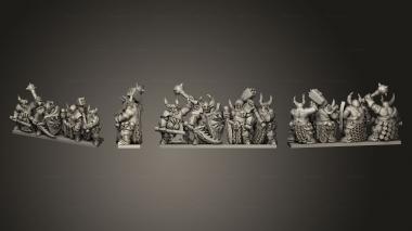 Military figurines onmioji warriors of disease w 2 3d model