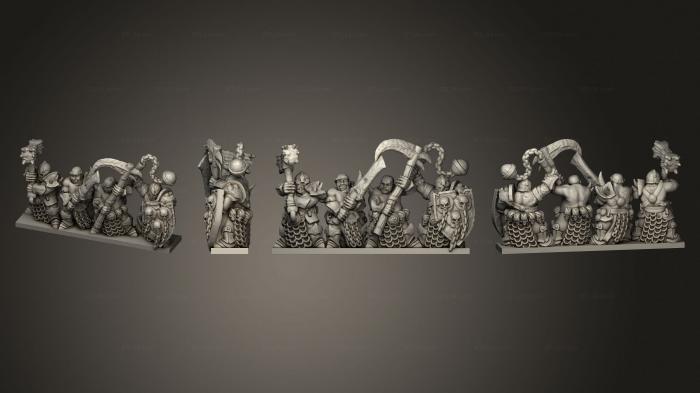 Military figurines (onmioji warriors of disease w 3, STKW_10617) 3D models for cnc
